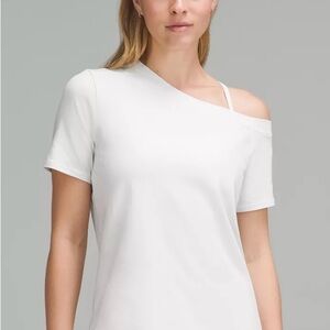 lululemon athletica Off-Shoulder White Tee